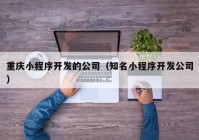 重庆小程序开发的公司（知名小程序开发公司）