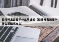 软件开发需要学什么基础呢（软件开发需要学什么基础呢女生）